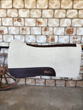 Load image into Gallery viewer, Full Wither Relief Merino Wool Felt Saddle Pad - Cream