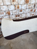 Load image into Gallery viewer, Full Wither Relief Merino Wool Felt Saddle Pad - Cream