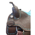 Load image into Gallery viewer, Fort Worth Barrel Race Saddle w/Opti Flex Tree - Turquoise