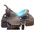 Load image into Gallery viewer, Fort Worth Barrel Race Saddle w/Opti Flex Tree - Turquoise