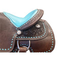 Load image into Gallery viewer, Fort Worth Barrel Race Saddle w/Opti Flex Tree - Turquoise