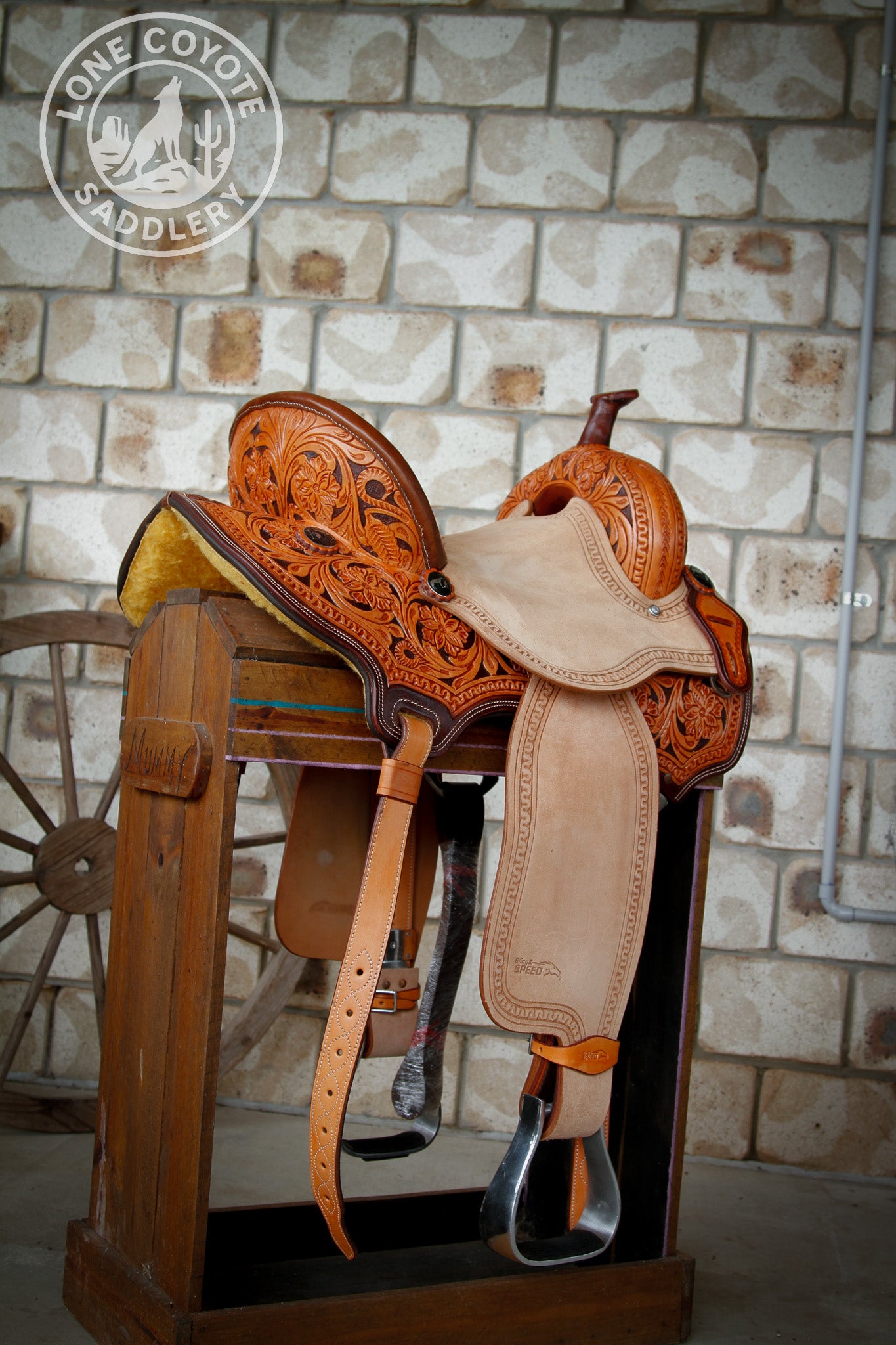 Lone Coyote Fully Mounted Barrel Saddle Package – PREORDER