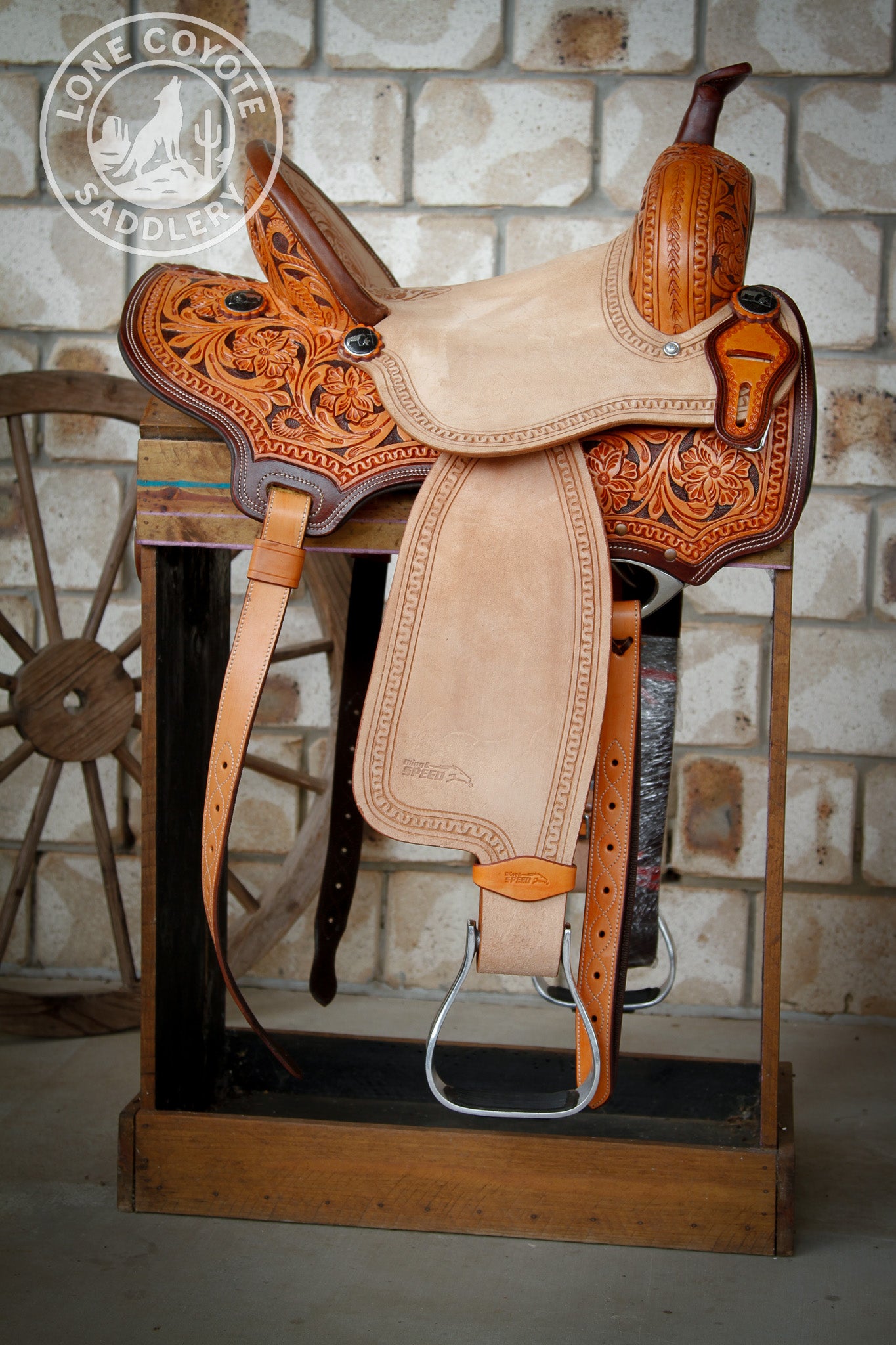 Lone Coyote Fully Mounted Barrel Saddle Package – PREORDER
