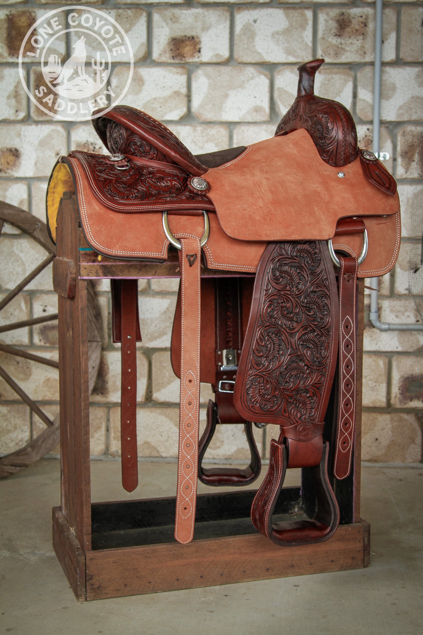 Lone Coyote Fully Mounted Roping Saddle Package - PREORDER