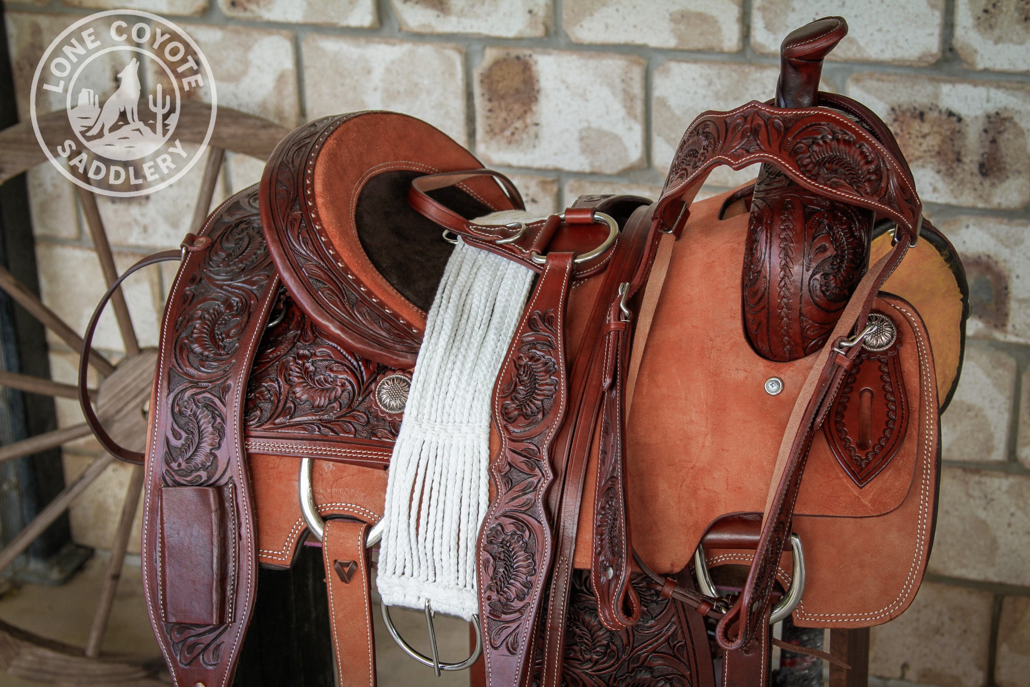 Lone Coyote Fully Mounted Roping Saddle Package - PREORDER