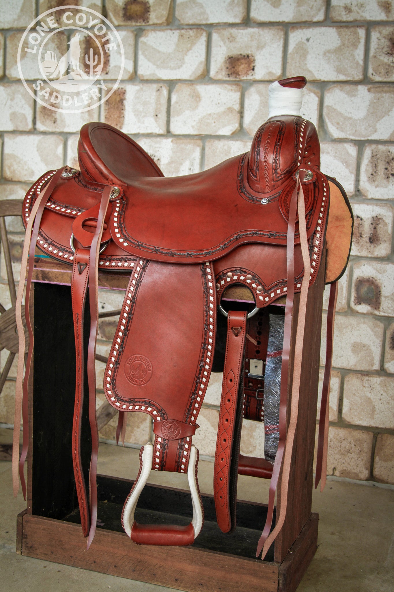 Lone Coyote Fully Mounted Ranch Saddle Set – PREORDER