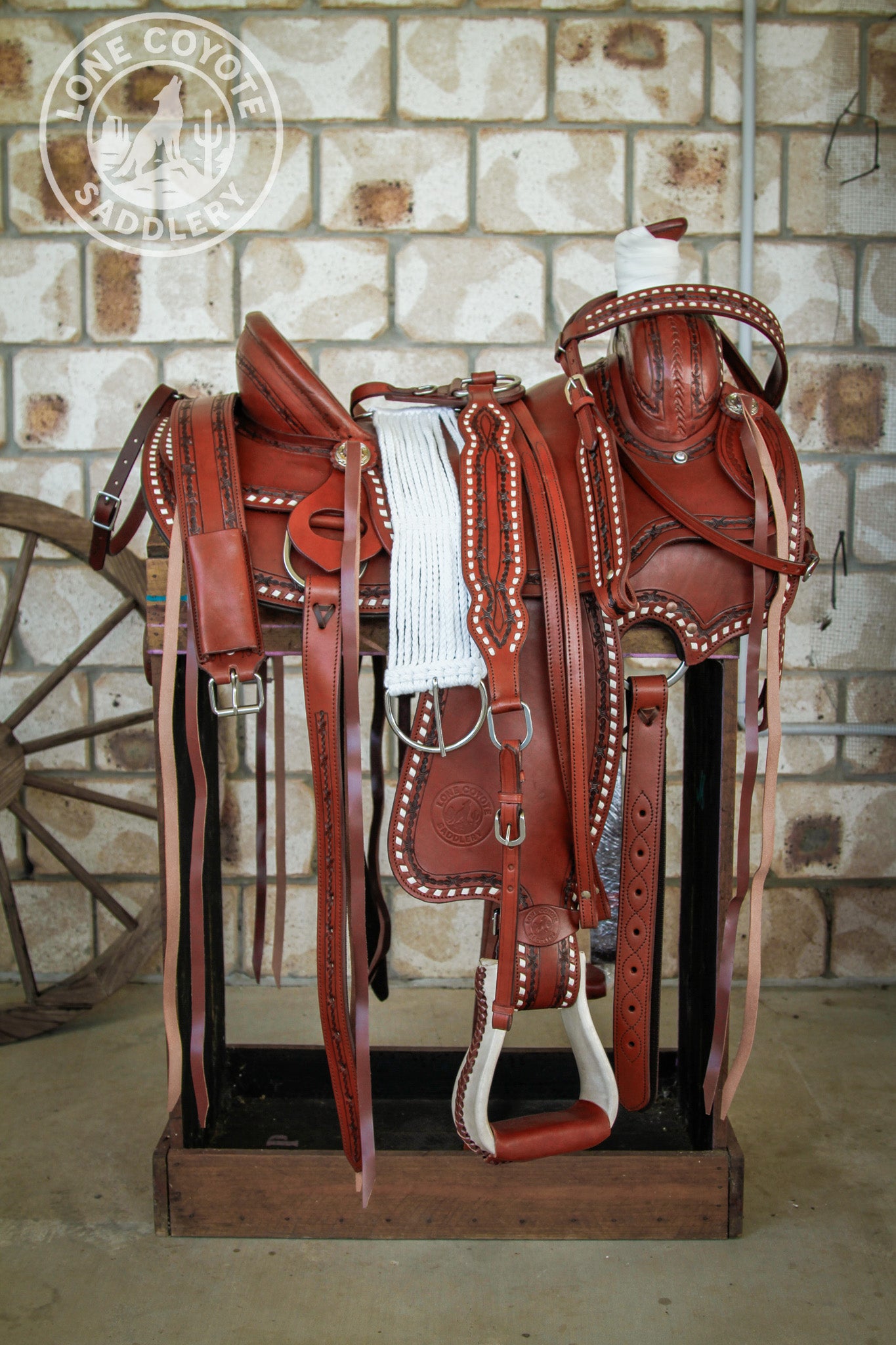 Lone Coyote Fully Mounted Ranch Saddle Set – PREORDER
