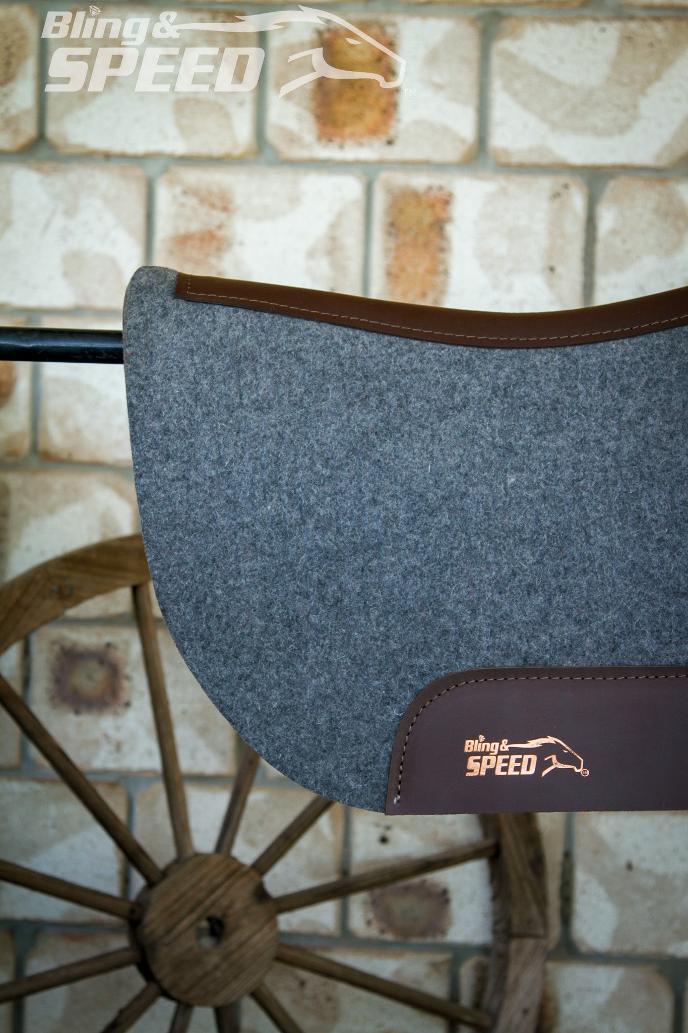 Standard Wither Relief - Round Skirt Merino Wool Barrel and Fender Saddle Pad - Charcoal