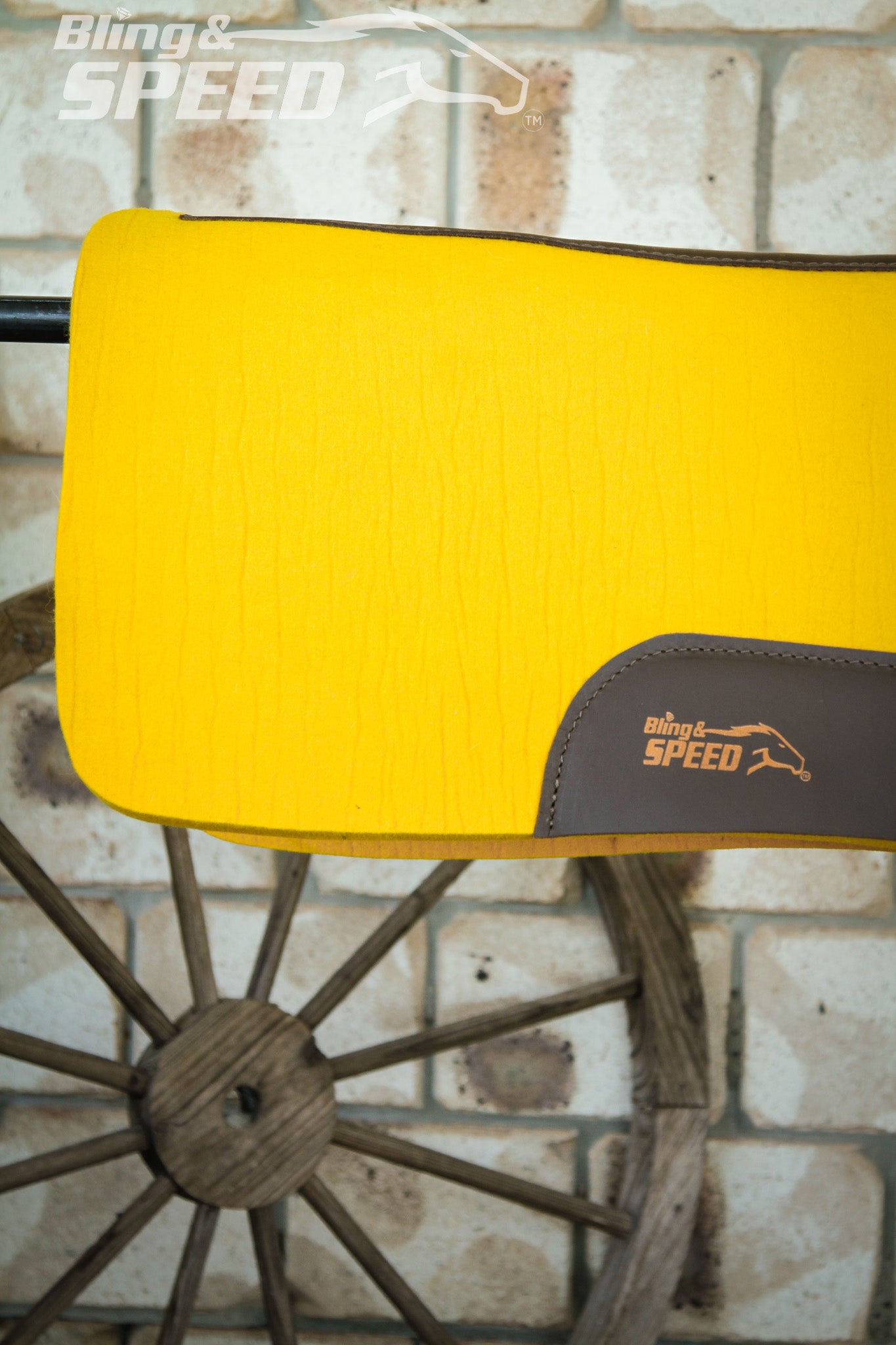 Full Wither Relief Merino Wool Felt Saddle Pad - Yellow