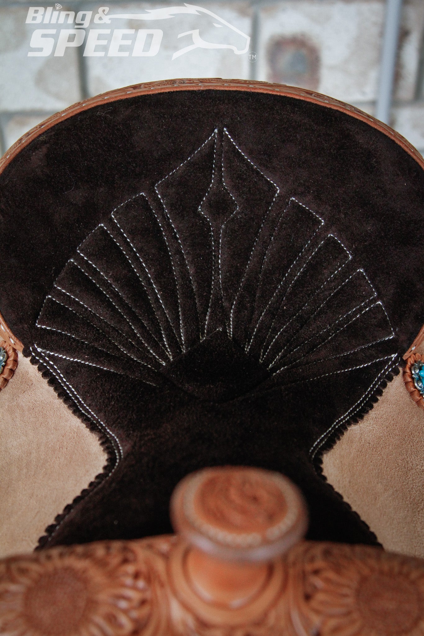 Leather Barrel Saddle - LBS14