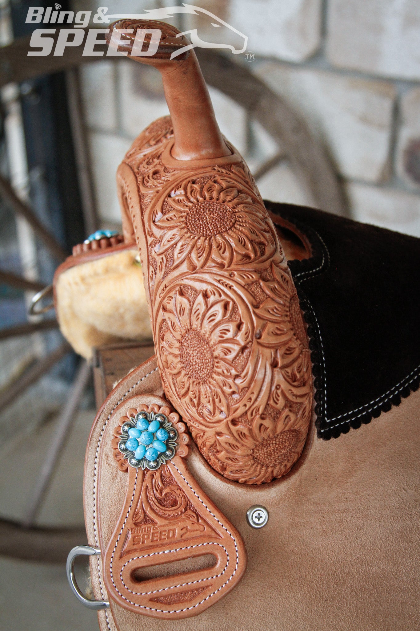 Leather Barrel Saddle - LBS14