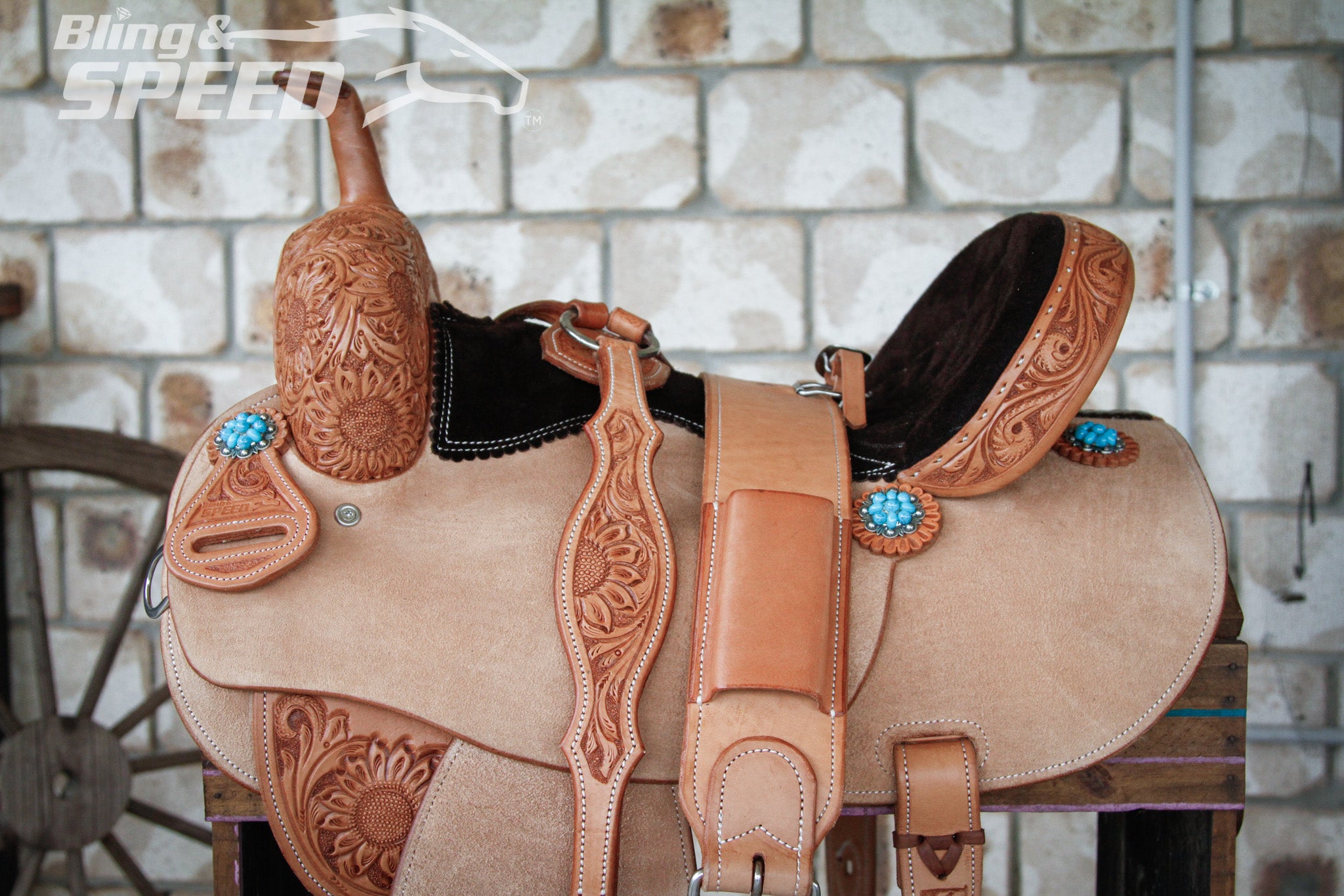 Leather Barrel Saddle - LBS14