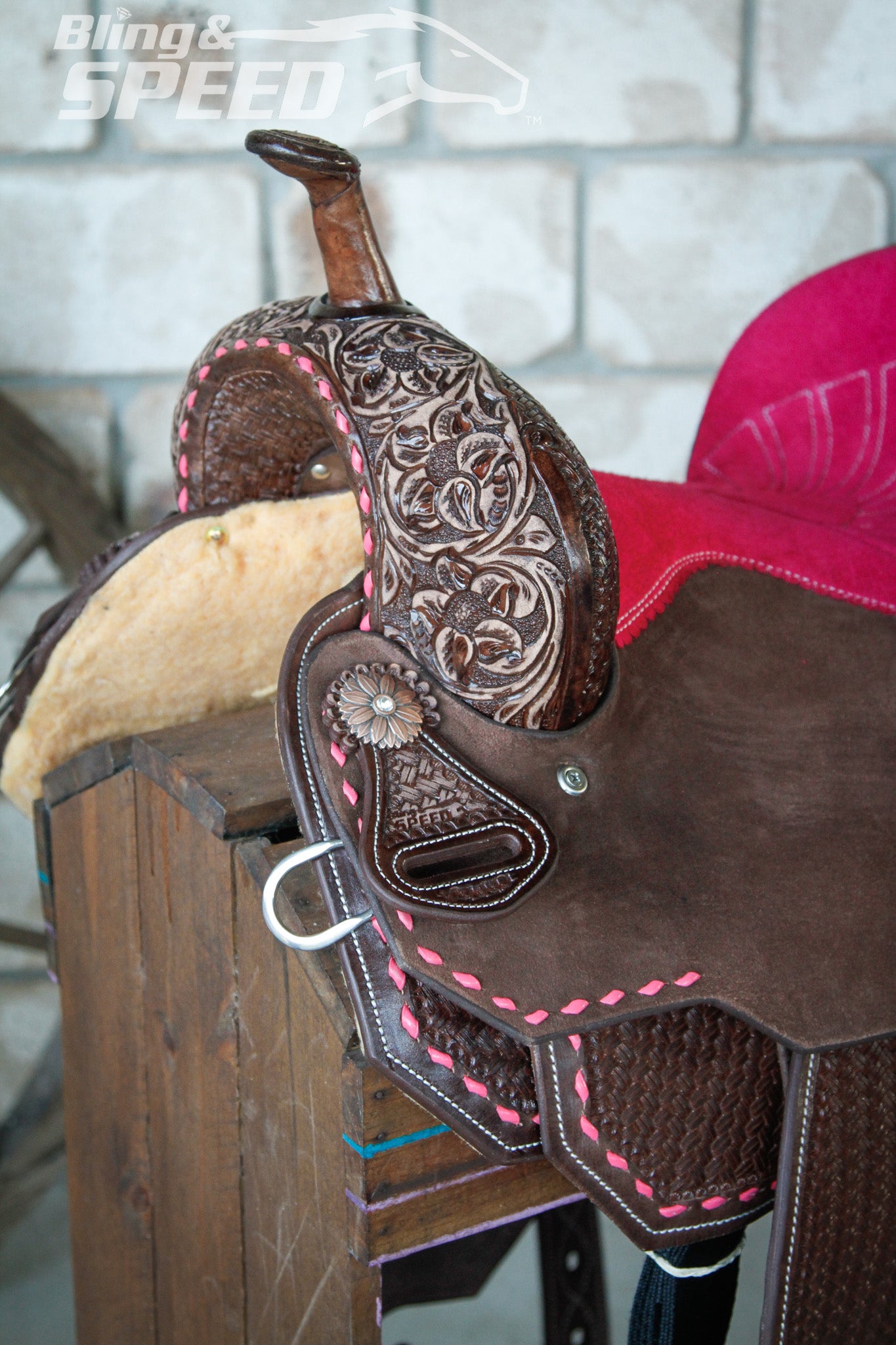 Leather Barrel Saddle - LBS10