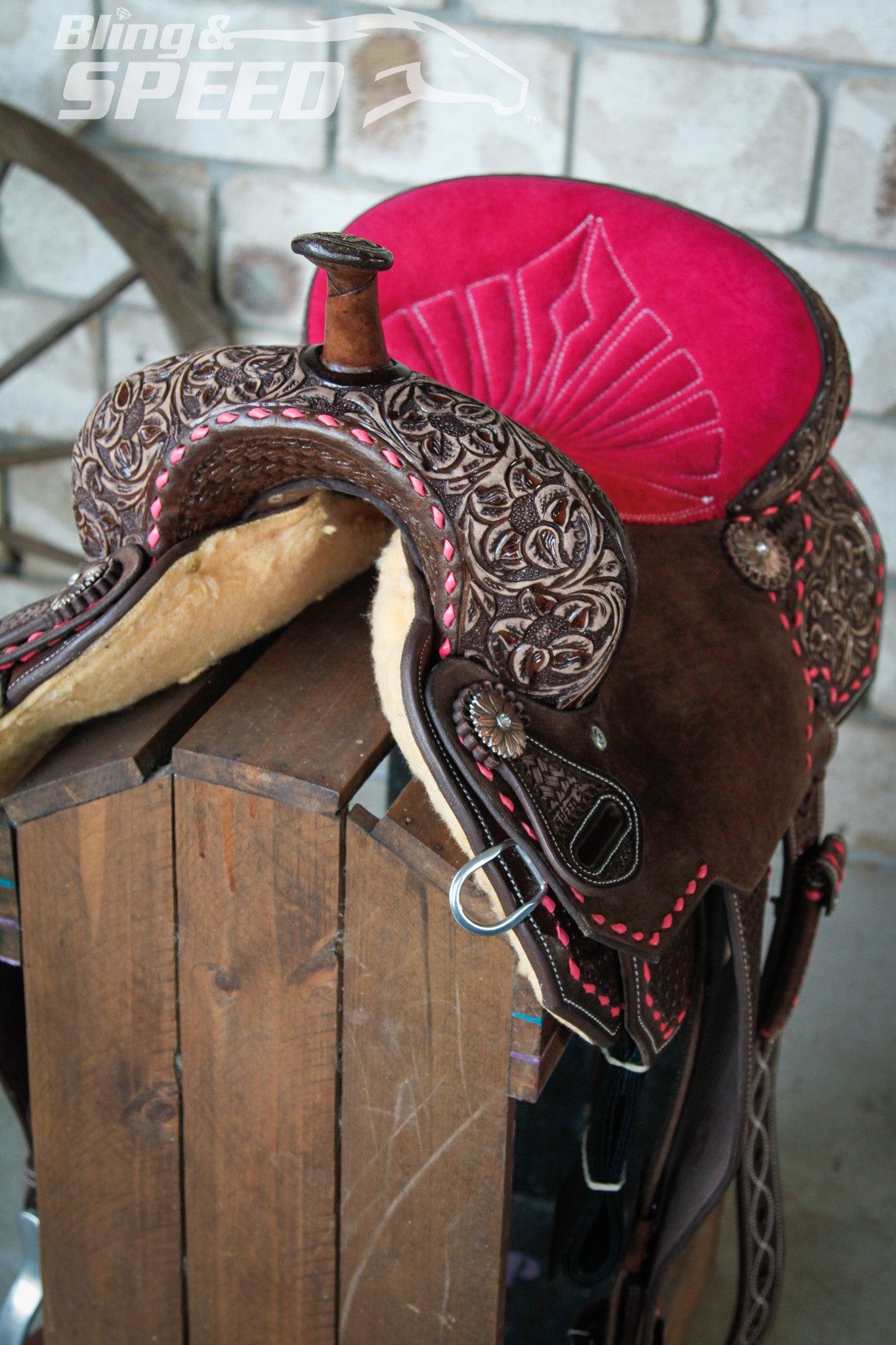 Leather Barrel Saddle - LBS10
