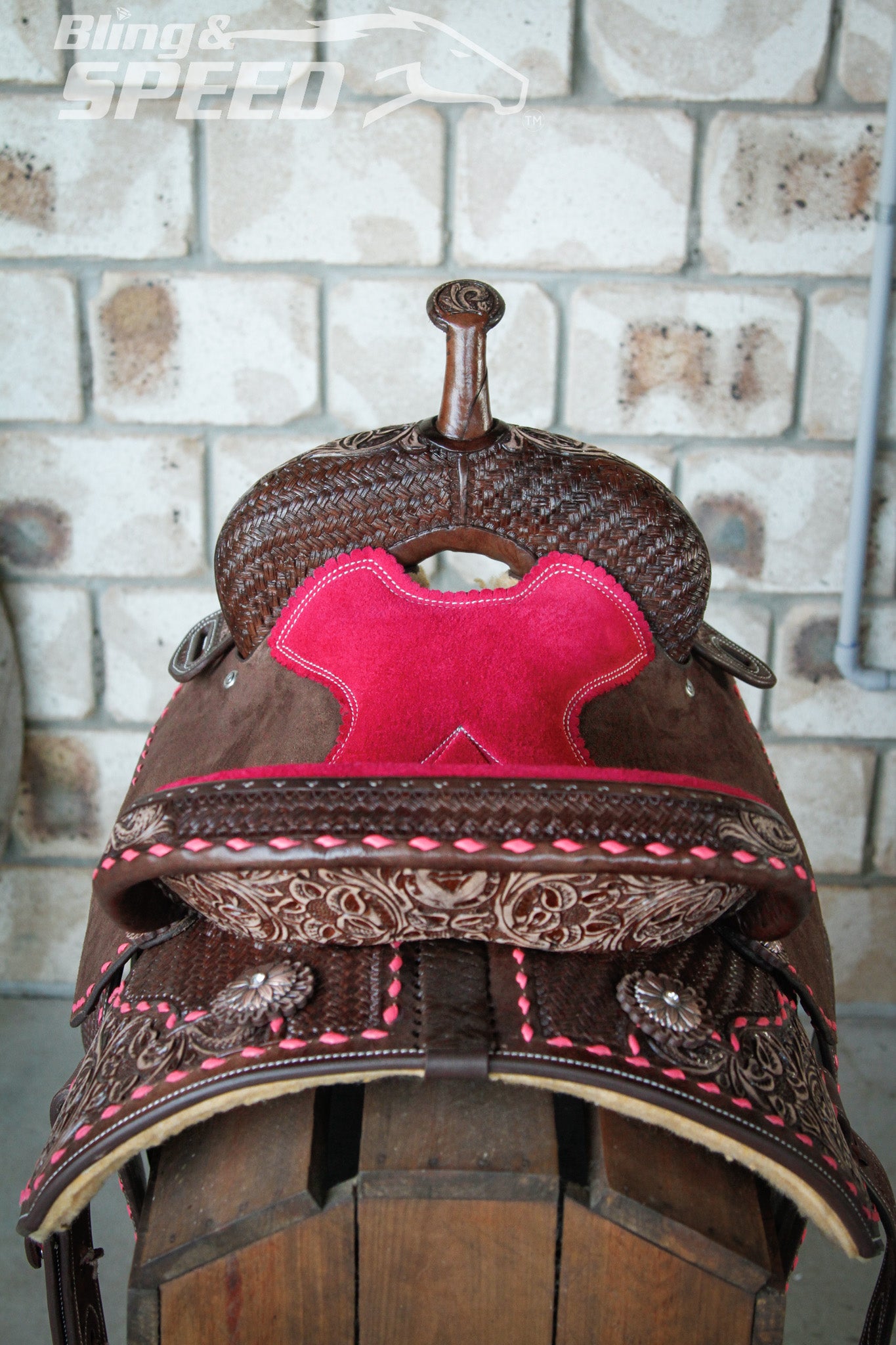 Leather Barrel Saddle - LBS10