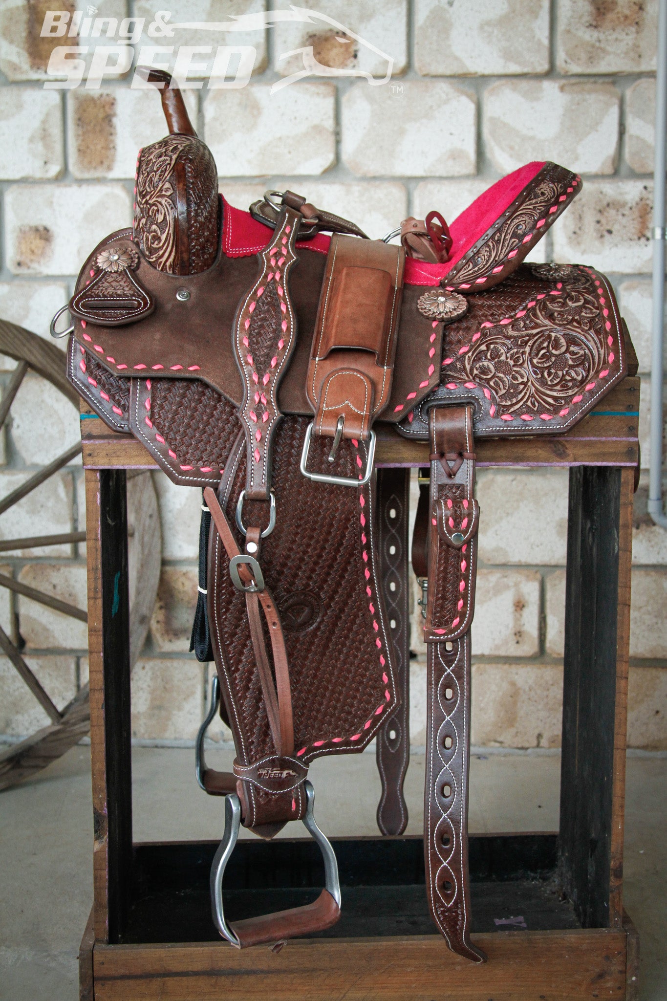 Leather Barrel Saddle - LBS10