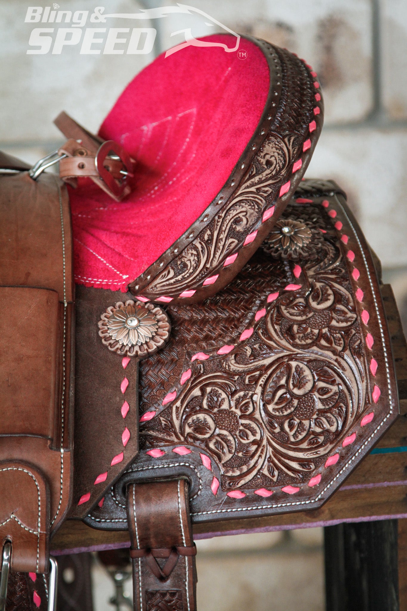 Leather Barrel Saddle - LBS10