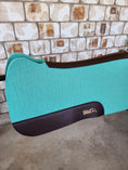 Load image into Gallery viewer, Full Wither Relief Merino Wool Felt Saddle Pad - Mint