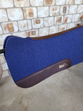 Load image into Gallery viewer, Full Wither Relief Merino Wool Felt Saddle Pad - Navy