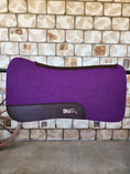 Load image into Gallery viewer, Full Wither Relief Merino Wool Felt Saddle Pad - Purple