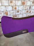 Load image into Gallery viewer, Full Wither Relief Merino Wool Felt Saddle Pad - Purple