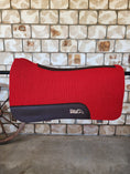 Load image into Gallery viewer, Full Wither Relief Merino Wool Felt Saddle Pad - Red