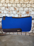 Load image into Gallery viewer, Standard Wither Relief - The Barrel Racer Merino Wool Felt Saddle Pad - Royal Blue