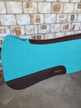 Load image into Gallery viewer, Full Wither Relief Merino Wool Felt Saddle Pad - Turquoise