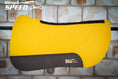 Load image into Gallery viewer, Yellow Standard Wither Relief - Round Skirt Merino Wool Barrel and Fender Saddle Pad