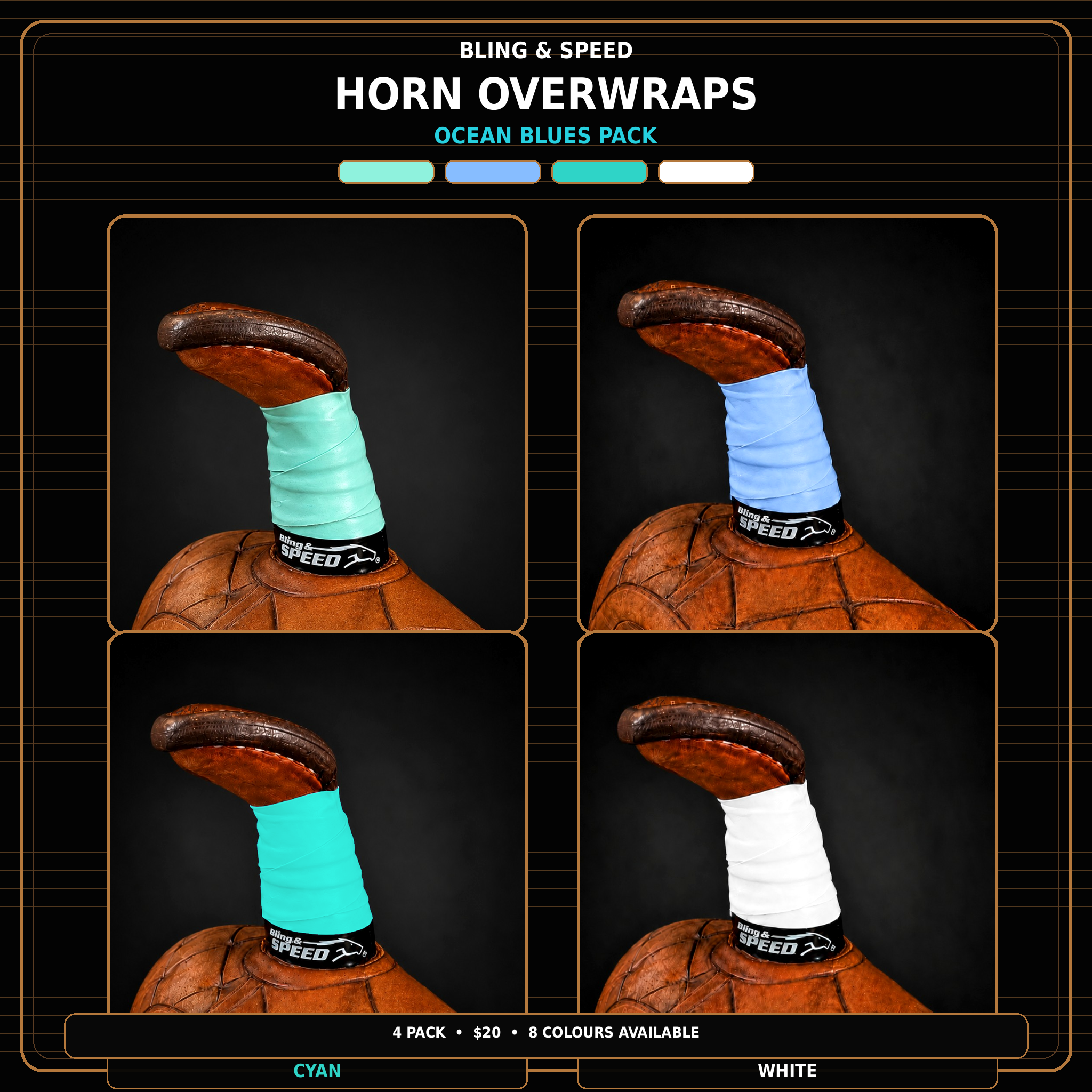 Horn Wrap 4-Pack - 16 Different Pack Options!