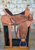 Load image into Gallery viewer, Neoprene Leather Combo Western Saddle – 16” SQHB