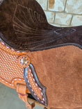 Load image into Gallery viewer, Neoprene Leather Combo Western Saddle – 16” SQHB