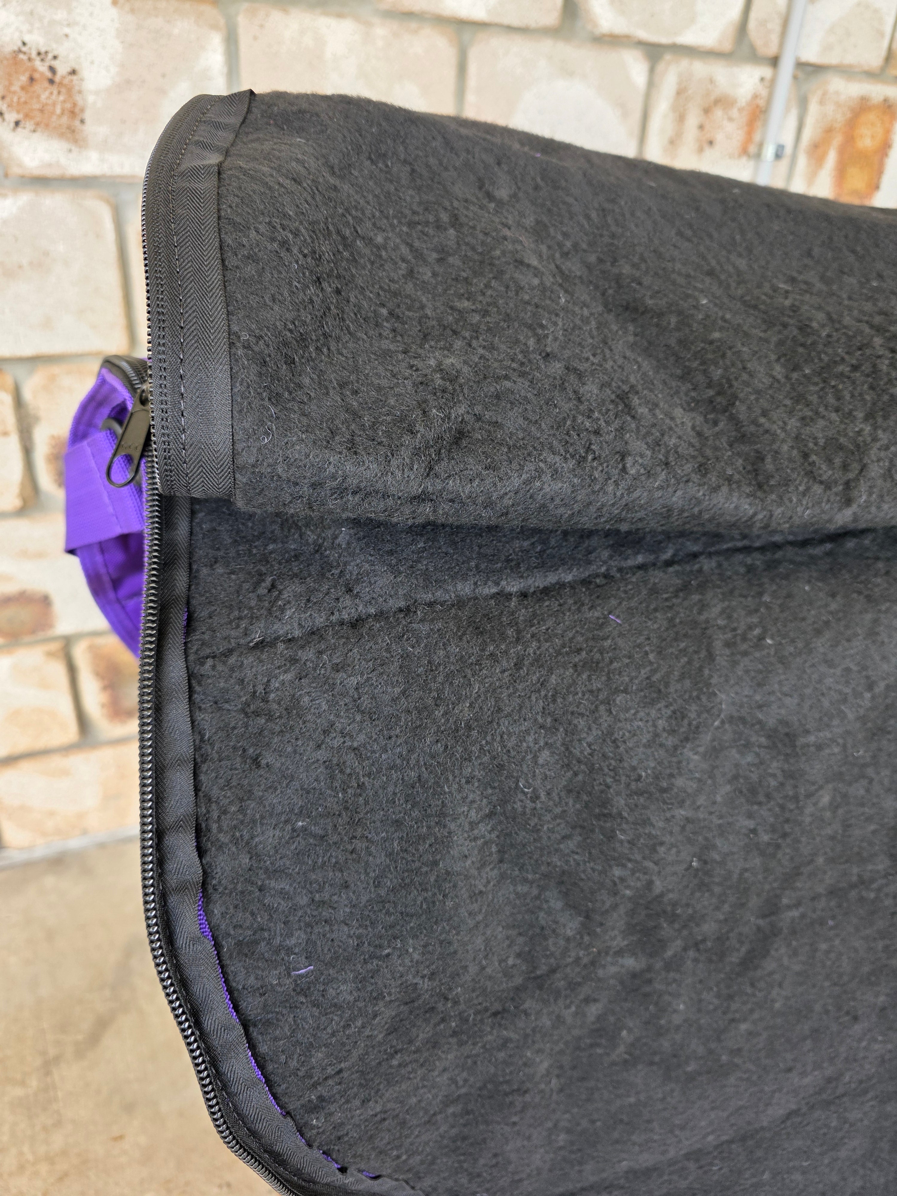 Quilted Saddle Bag - Purple
