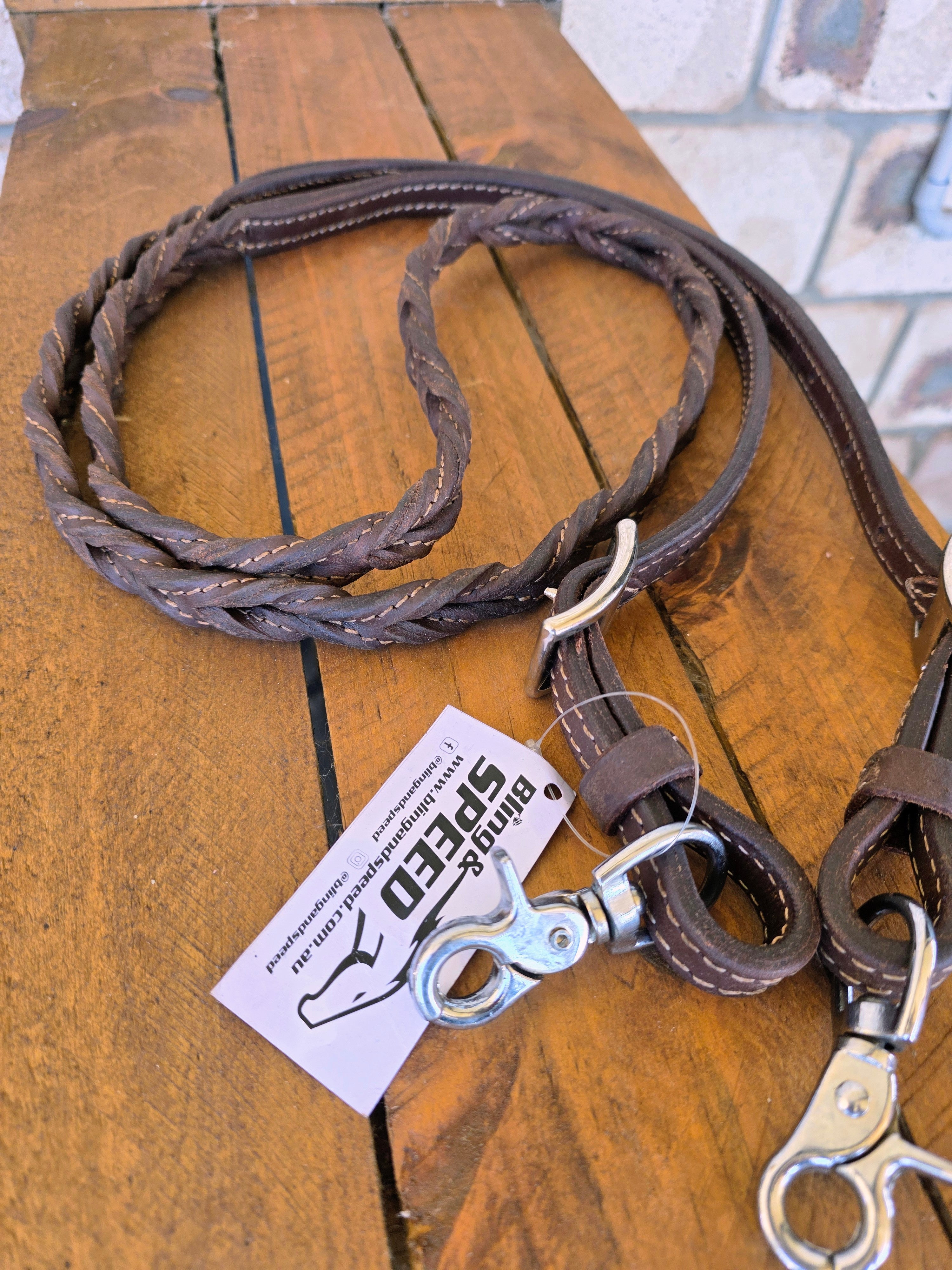 Bling & Speed Twisted Bloodknot Barrel Reins
