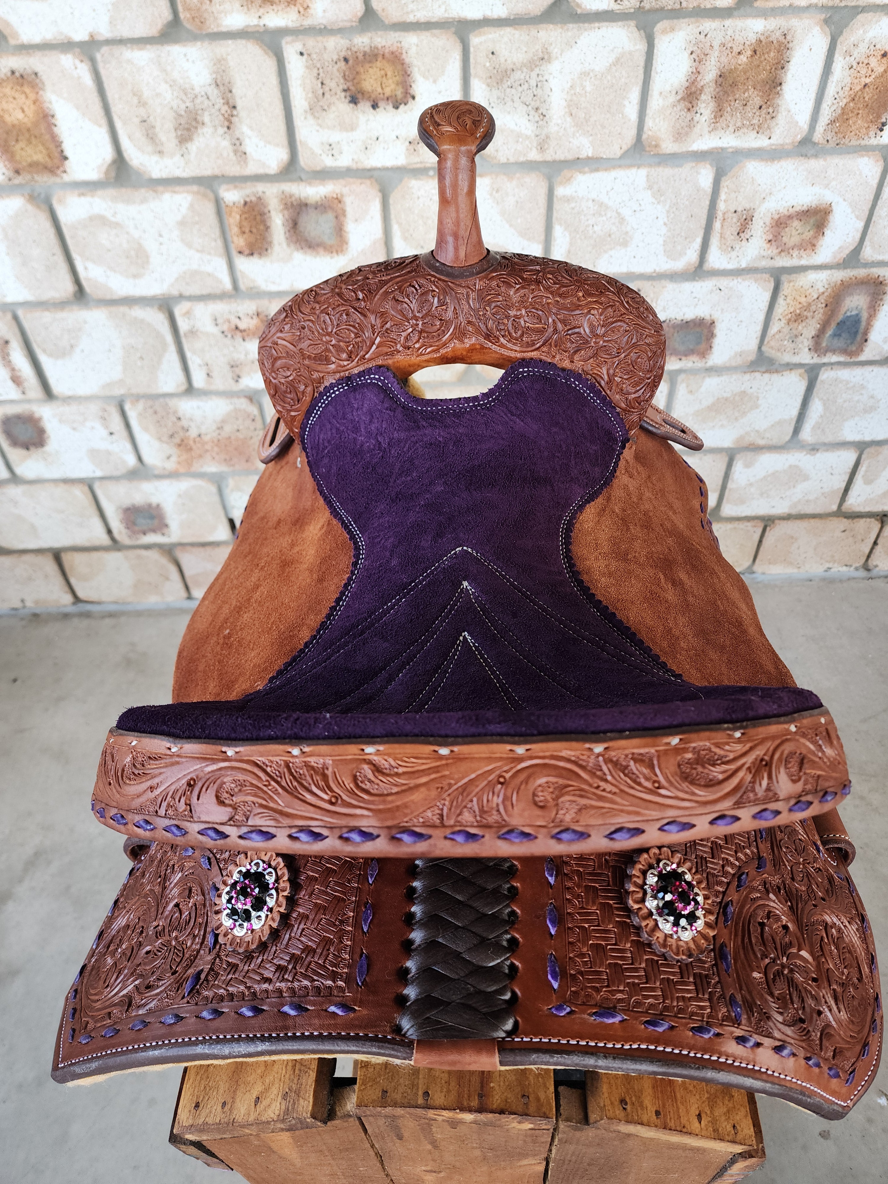 Leather Barrel Saddle - LBS8