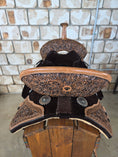 Load image into Gallery viewer, Neoprene Leather Mix Barrel Racing Saddle - NLBR1