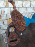 Load image into Gallery viewer, Leather Barrel Saddle - 16" Seat
