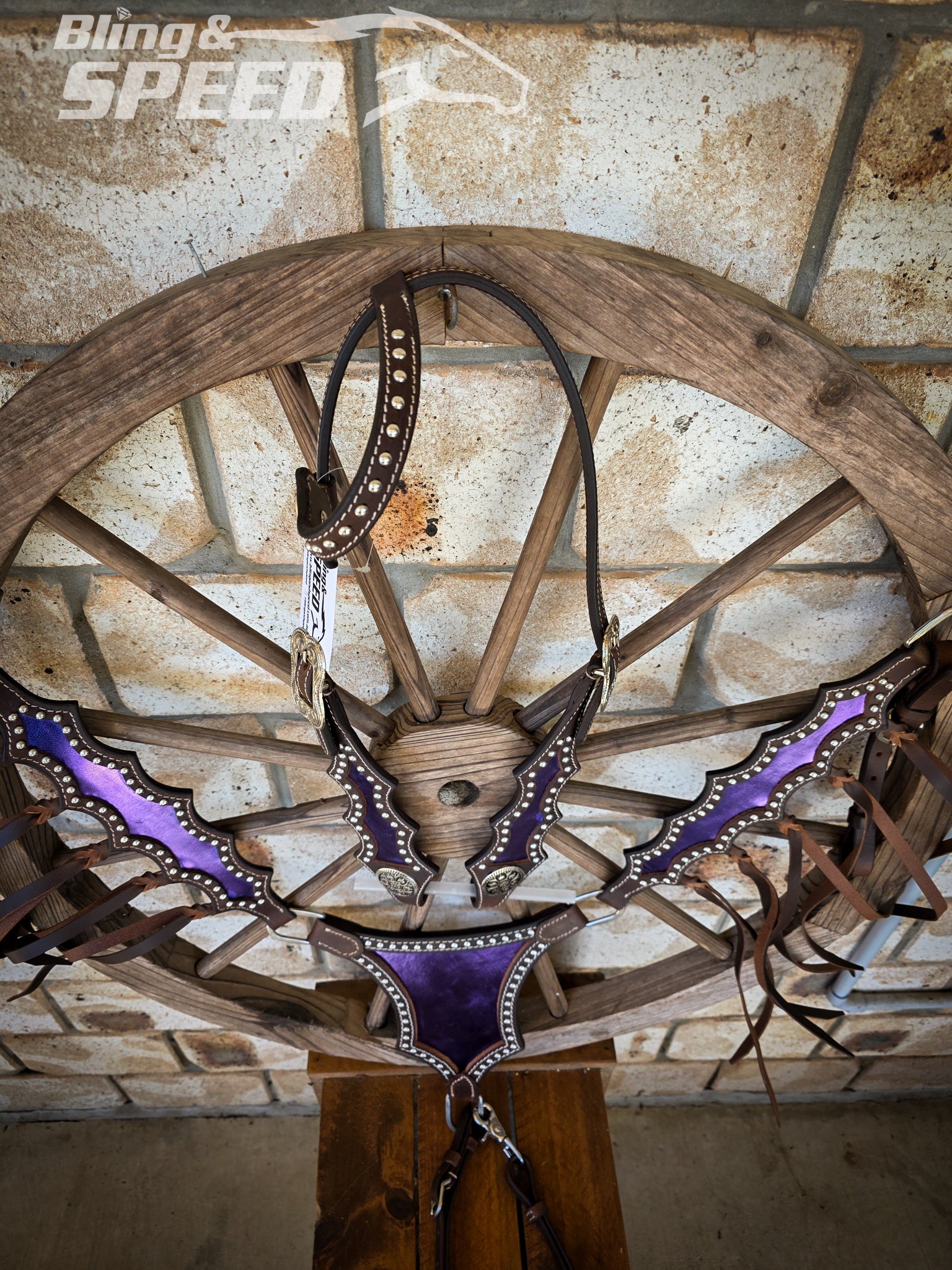 Metallic Purple Inlay Tack Set