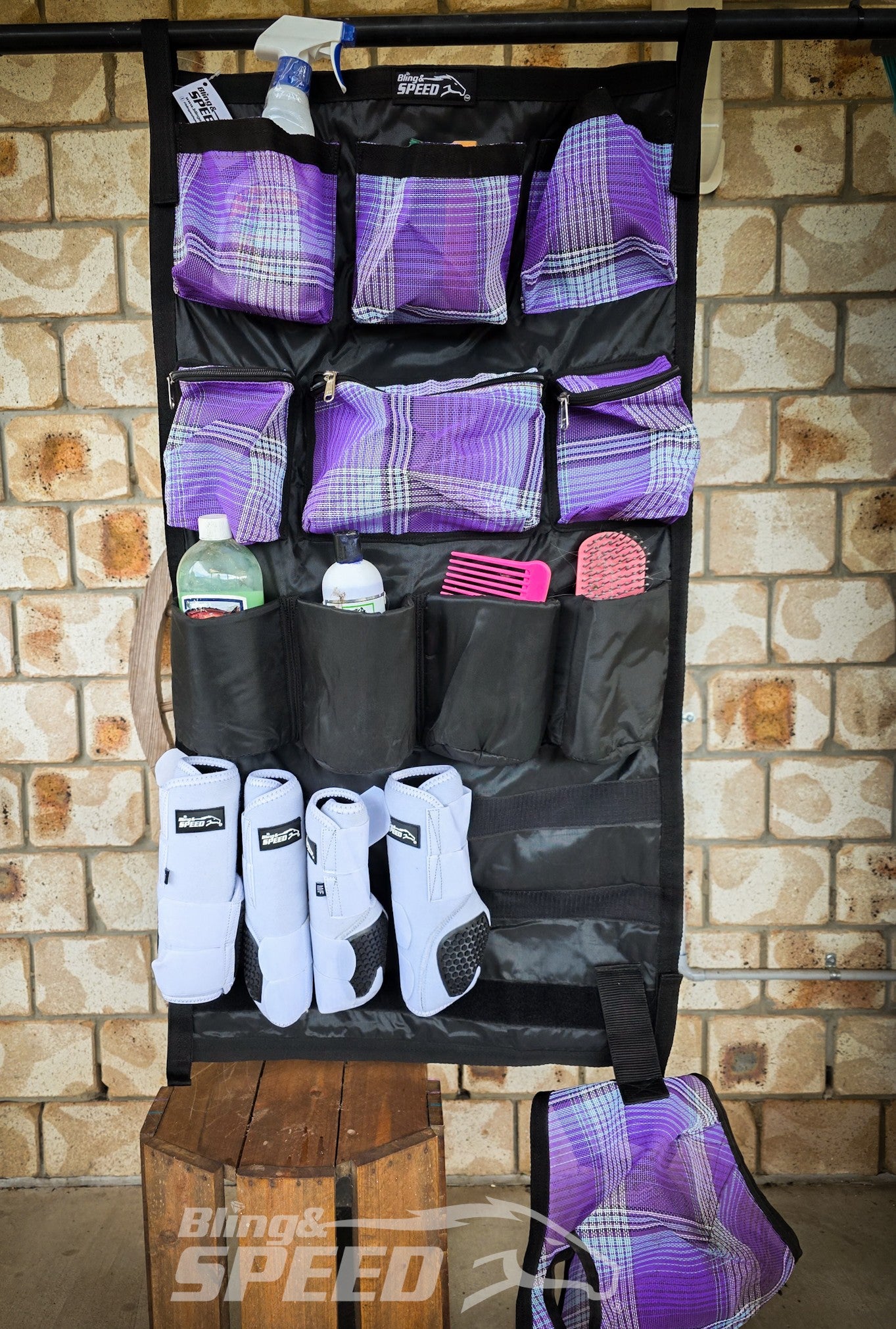Horse Float & Trailer Organiser – Hanging Tack & Grooming Storage