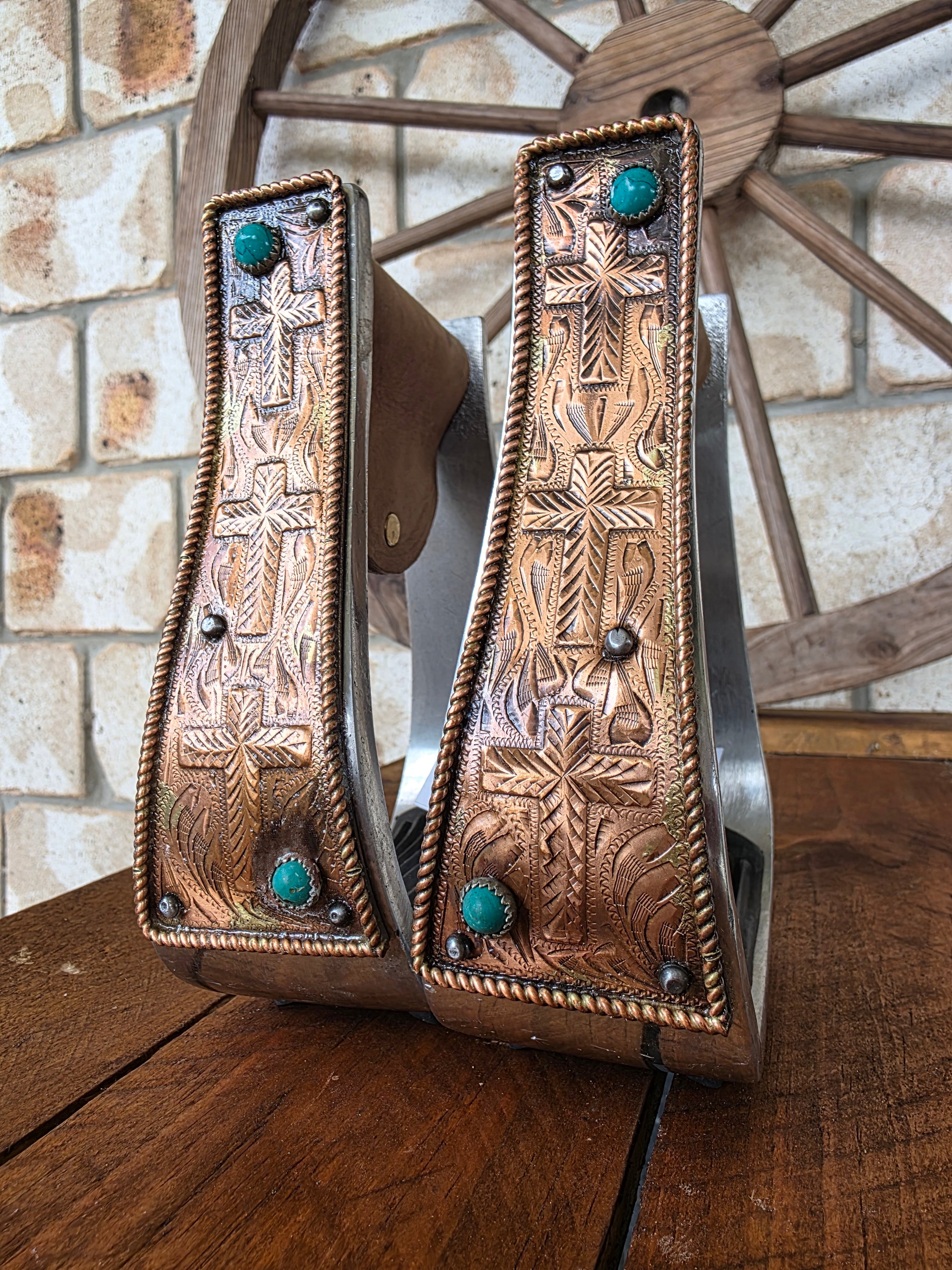 Copper Cross Stirrups