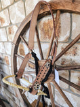 Load image into Gallery viewer, Leather Halter with Rope Noseband