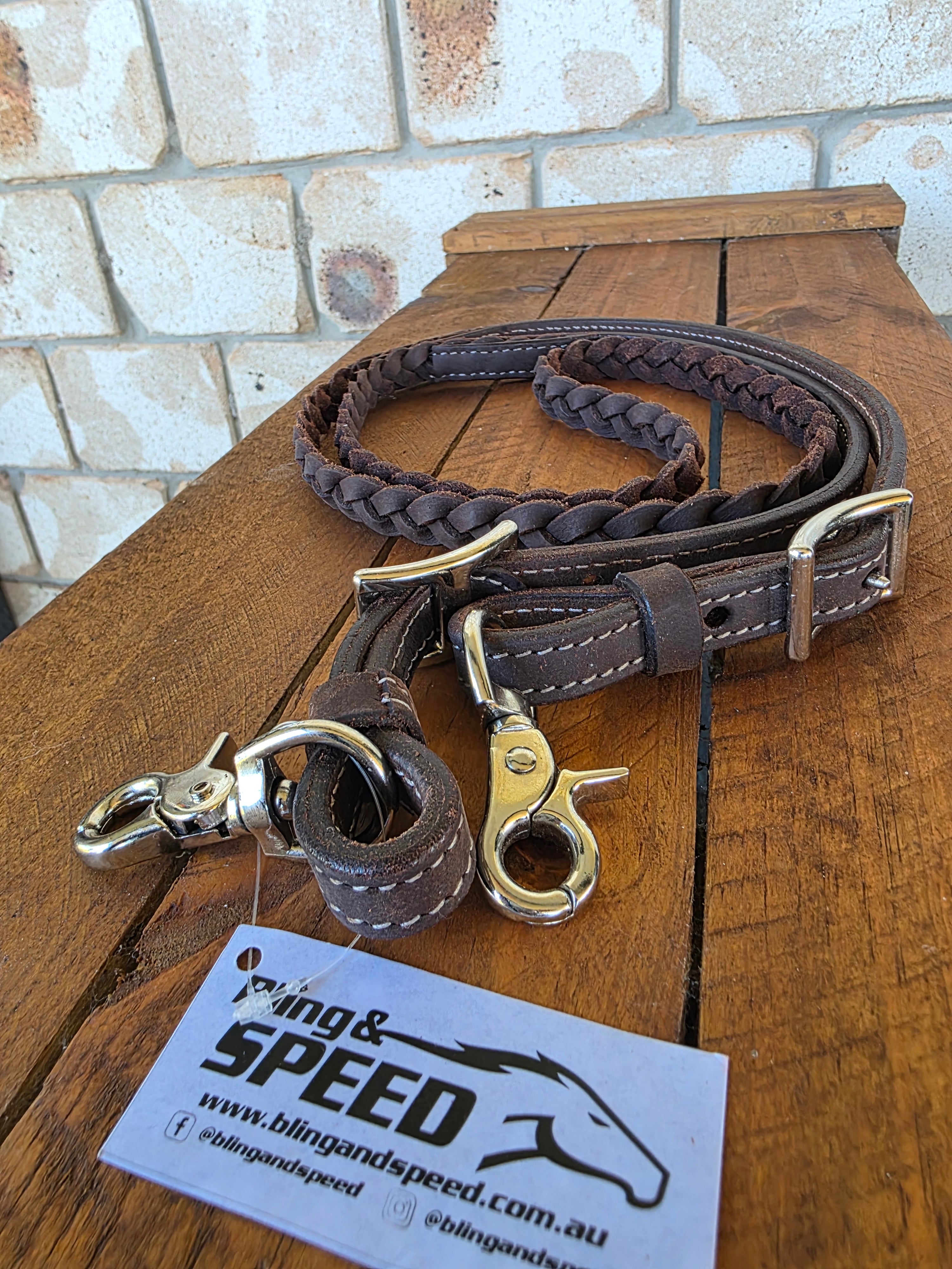 Bling & Speed Plait Barrel Reins