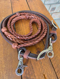 Load image into Gallery viewer, B&S Leather Braided Reins