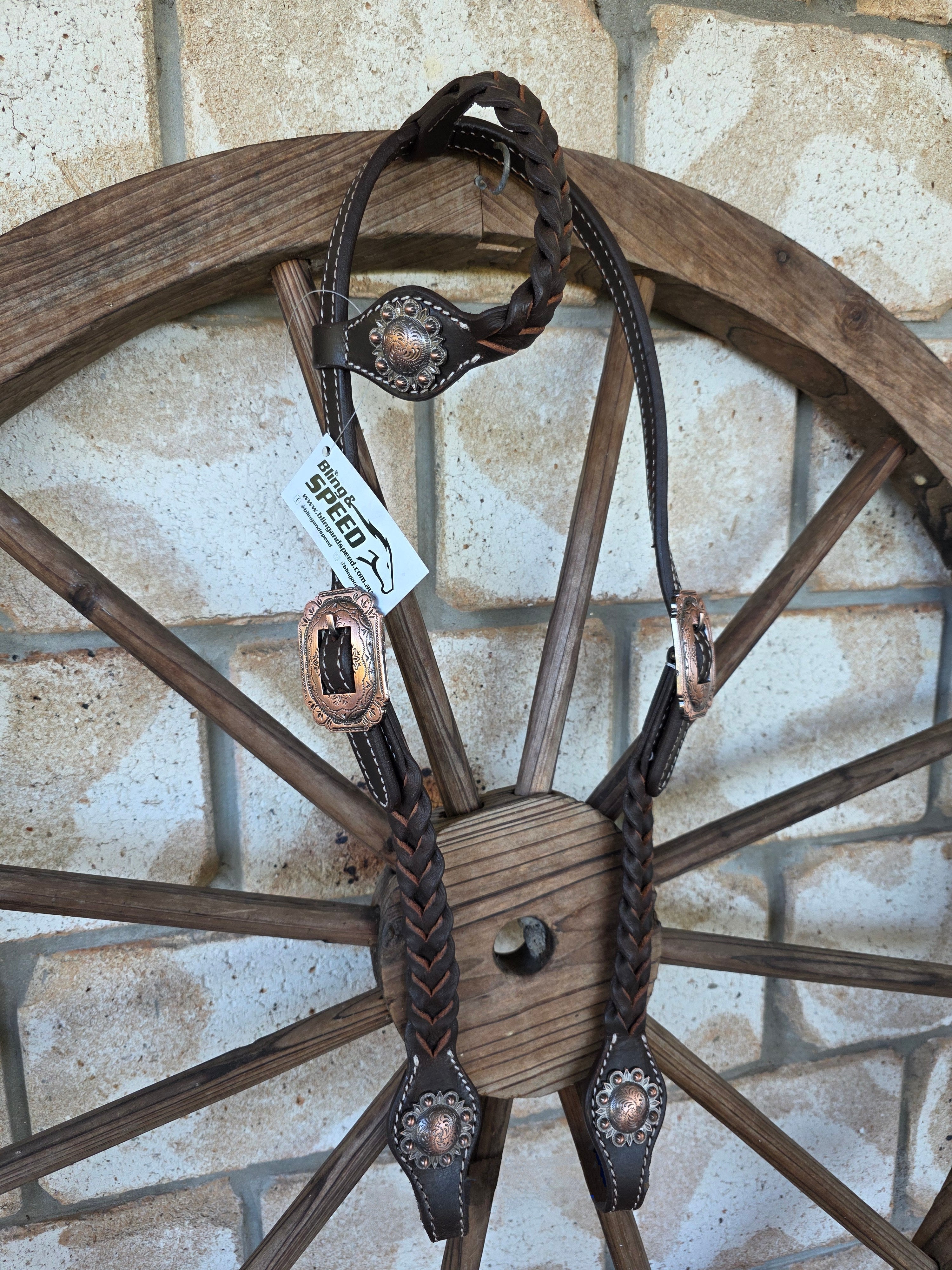B&S Plait One Ear Bridle