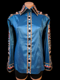 Load image into Gallery viewer, Azure - Western Show Shirt