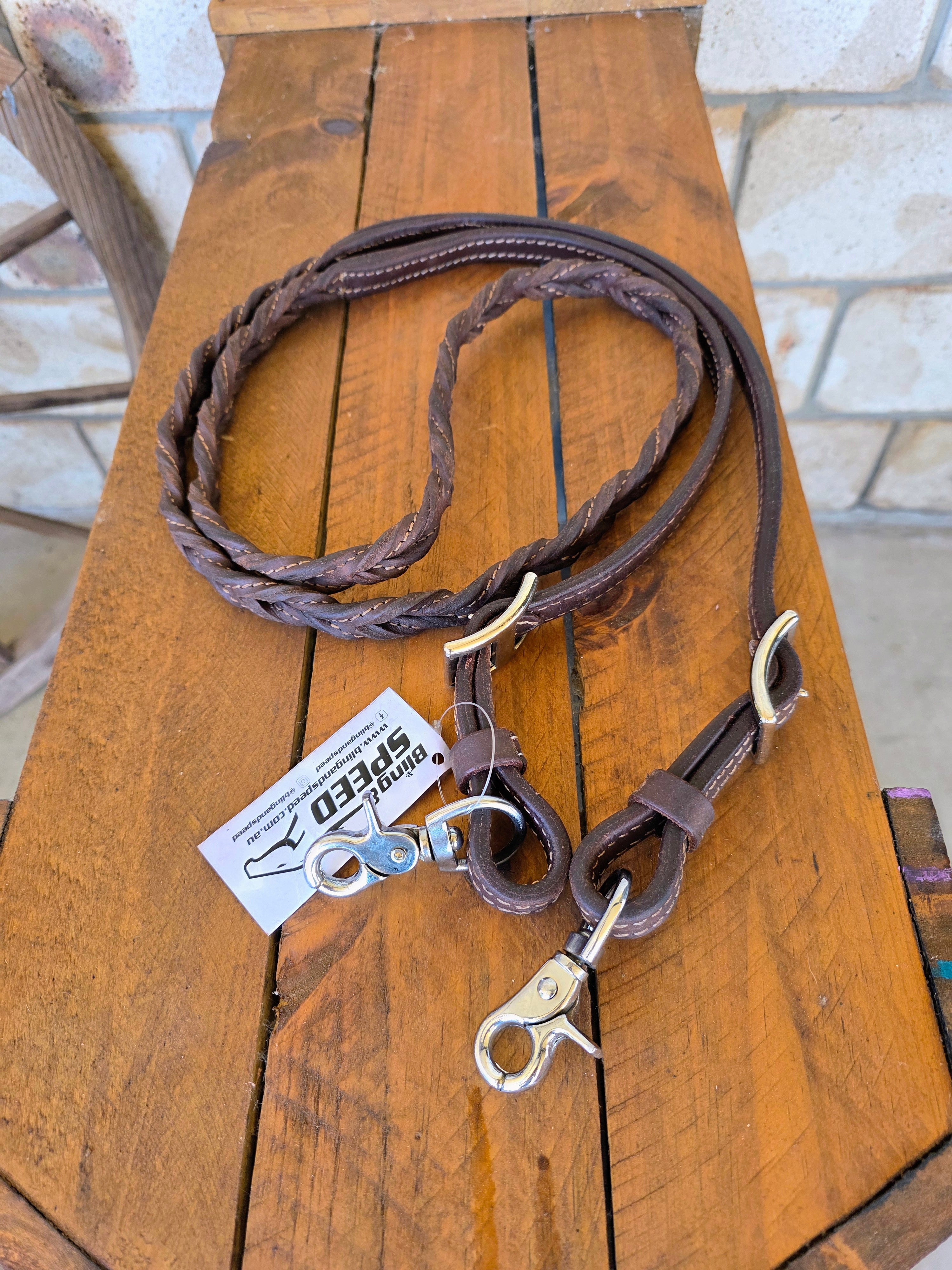 Bling & Speed Twisted Bloodknot Barrel Reins