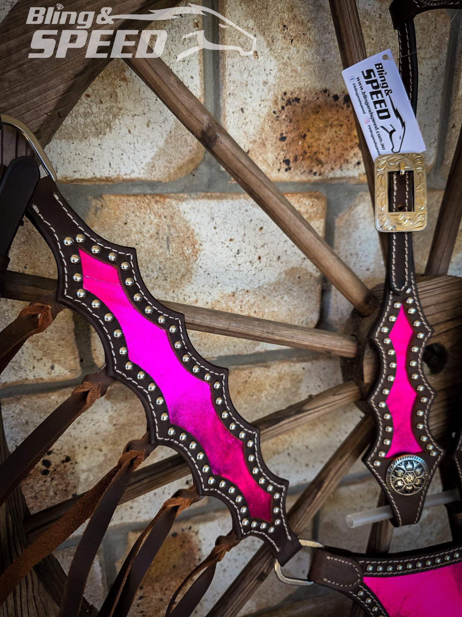 Metallic Pink Inlay Tack Set