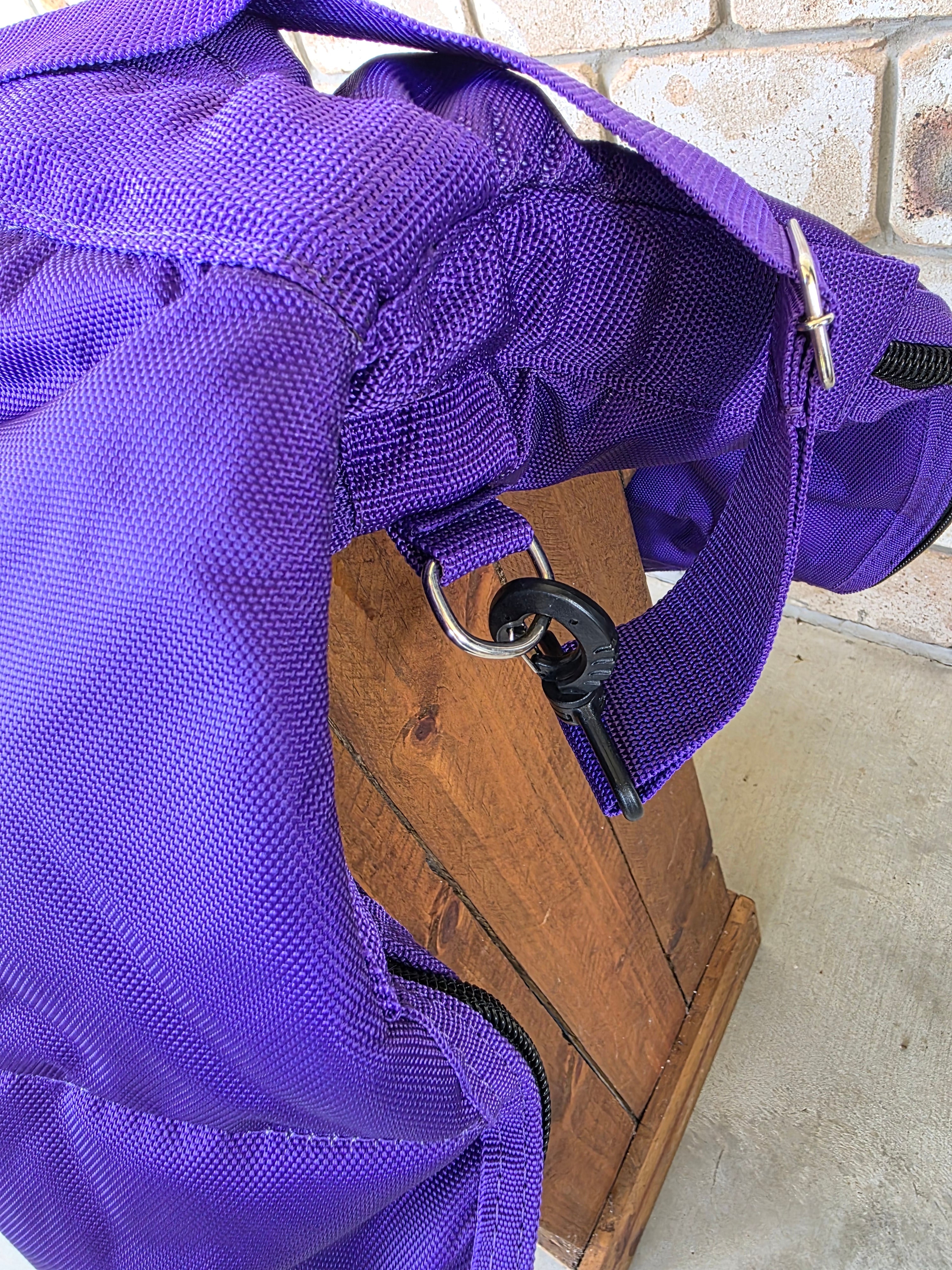 Quilted Saddle Bag - Purple