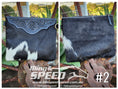 Load image into Gallery viewer, Leather and Cowhide Crossbody Bag - Black