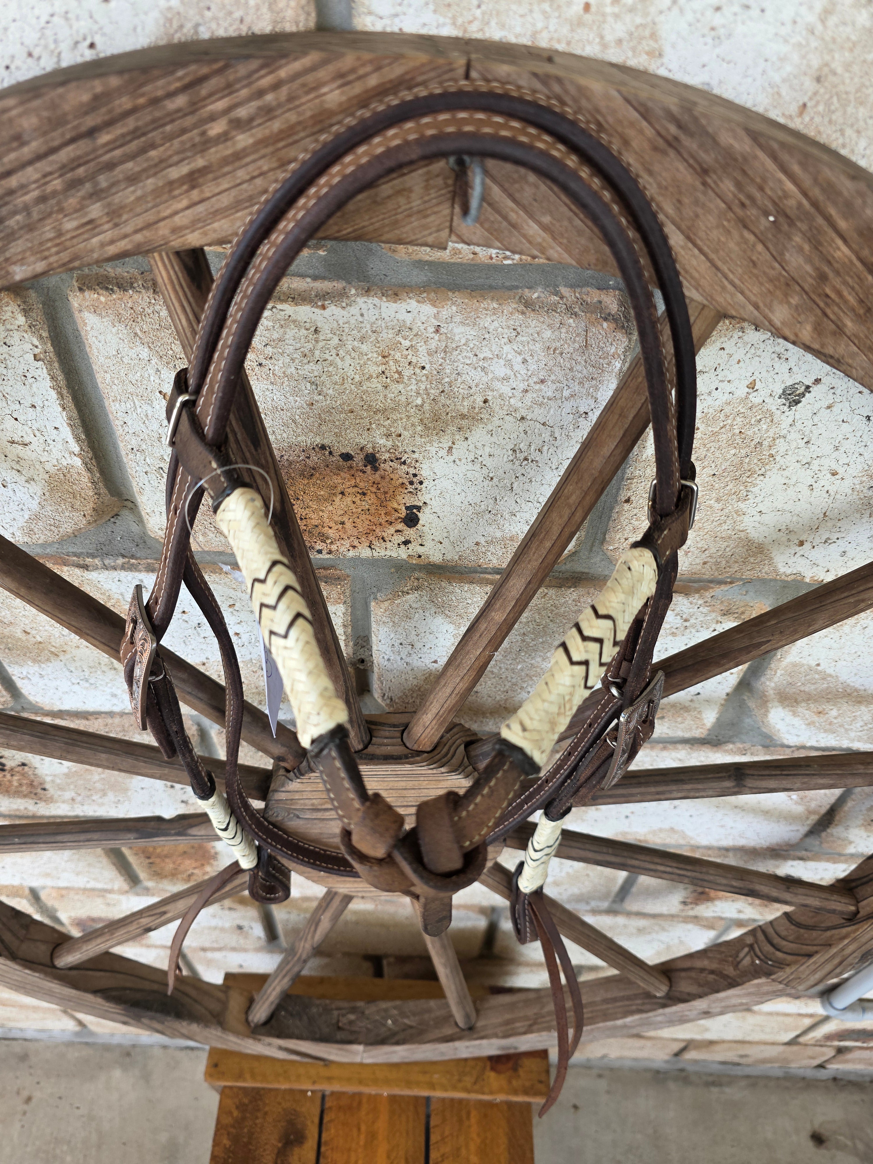 Futurity Knot with Rawhide Bridle Dark Oil